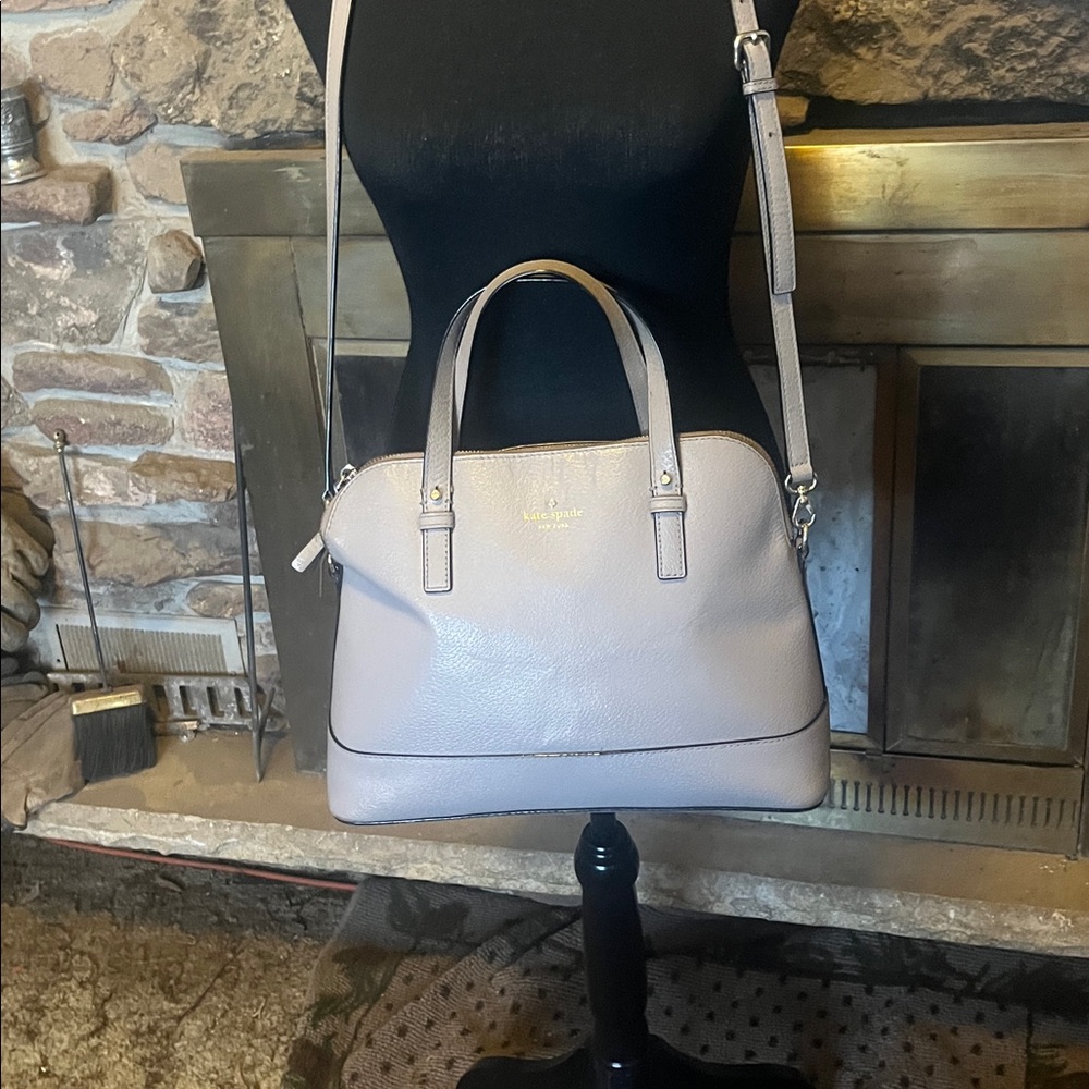 Kate Spade Sadie Satchel Taupe Crossbody Bag